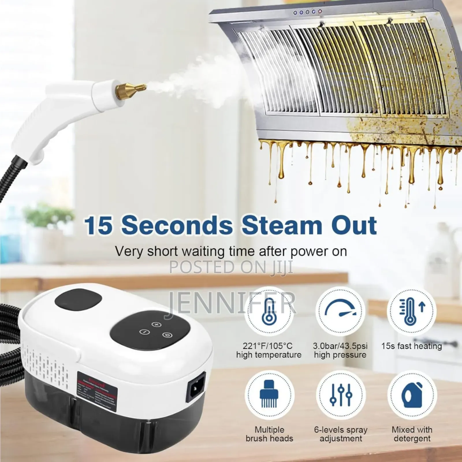 Portable High Pressure Steam Cleaner