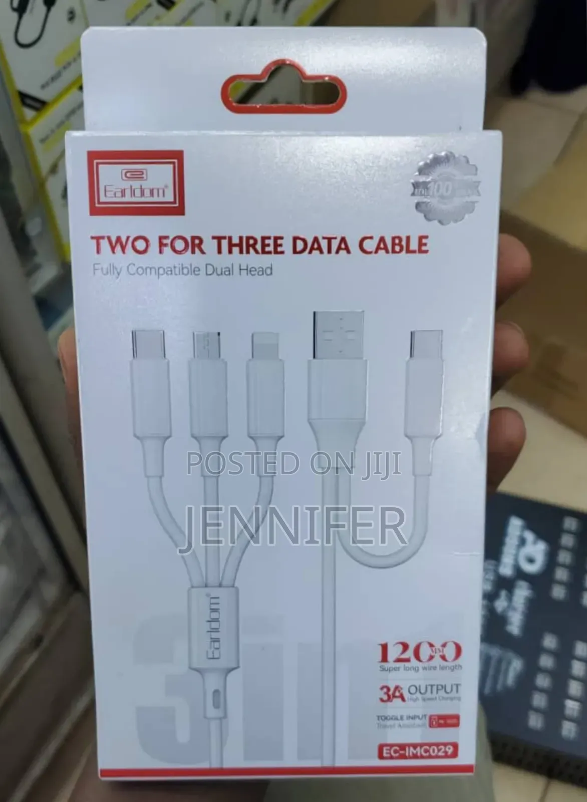 Earldom 2in3 Usb Data Cable