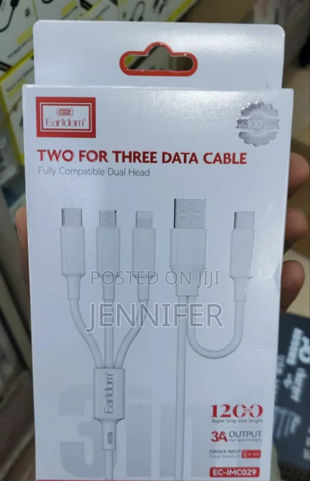 Earldom 2in3 Usb Data Cable