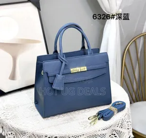 Classic Ladies' Classy Leather Handbag _ Color Varies