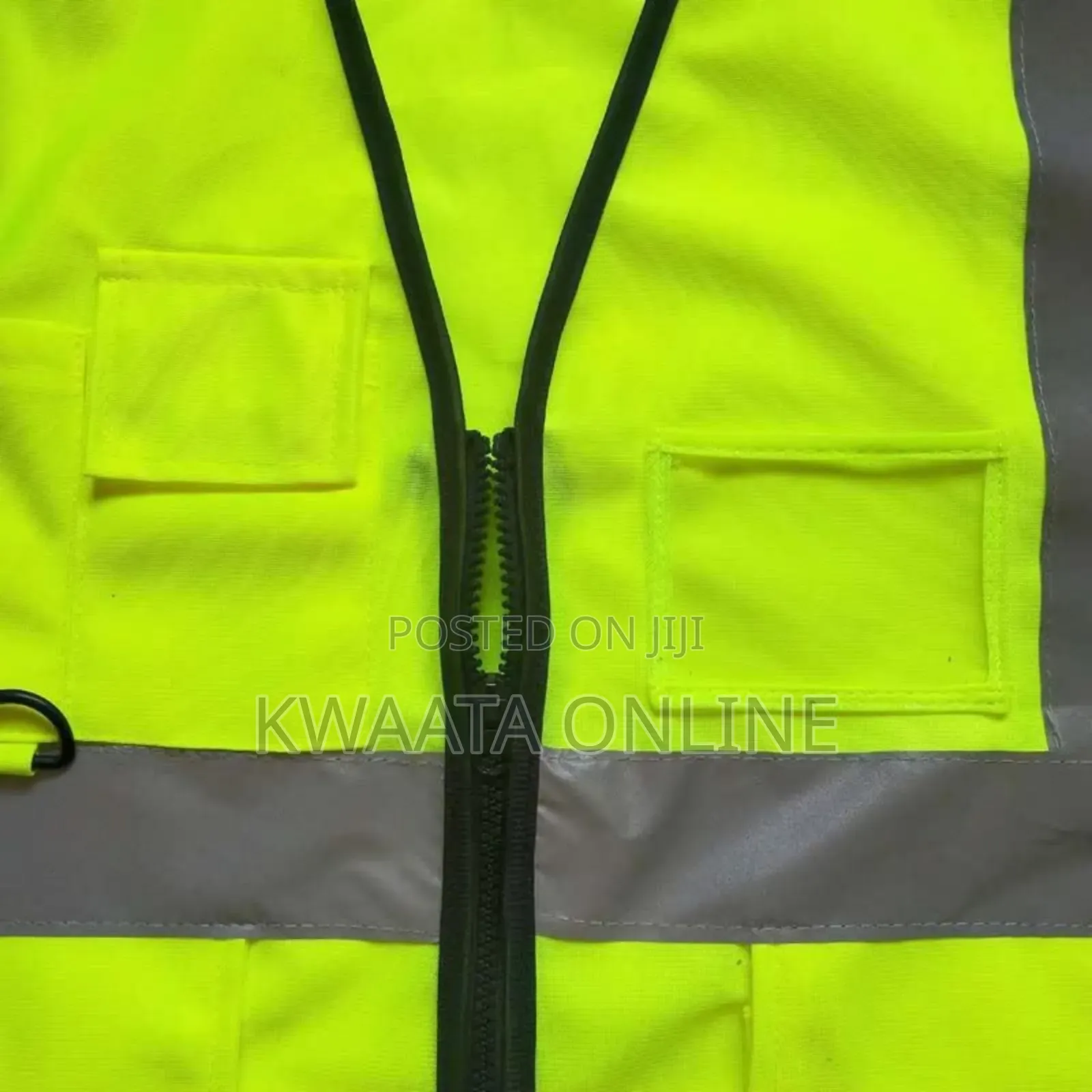 Multi-pockets Reflective Safety Vest With A Ziper-all Color