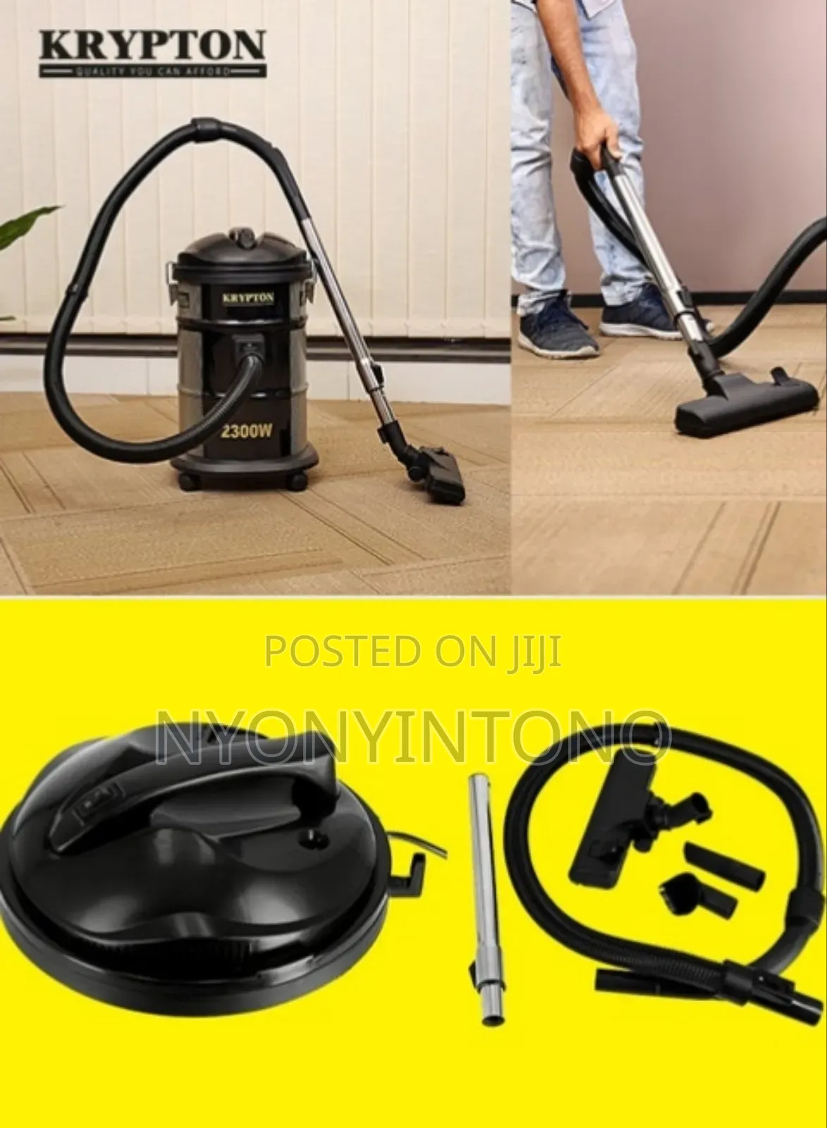 Krypton KNVC-6107 Dry Vacuum Cleaner With 2yrs Warranty