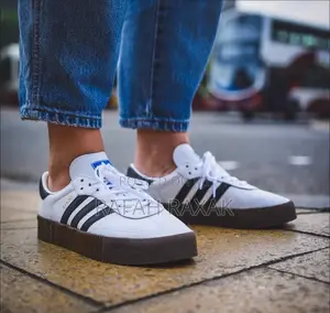 Unisex Adidas Samba White/Brown Gum Sneakers