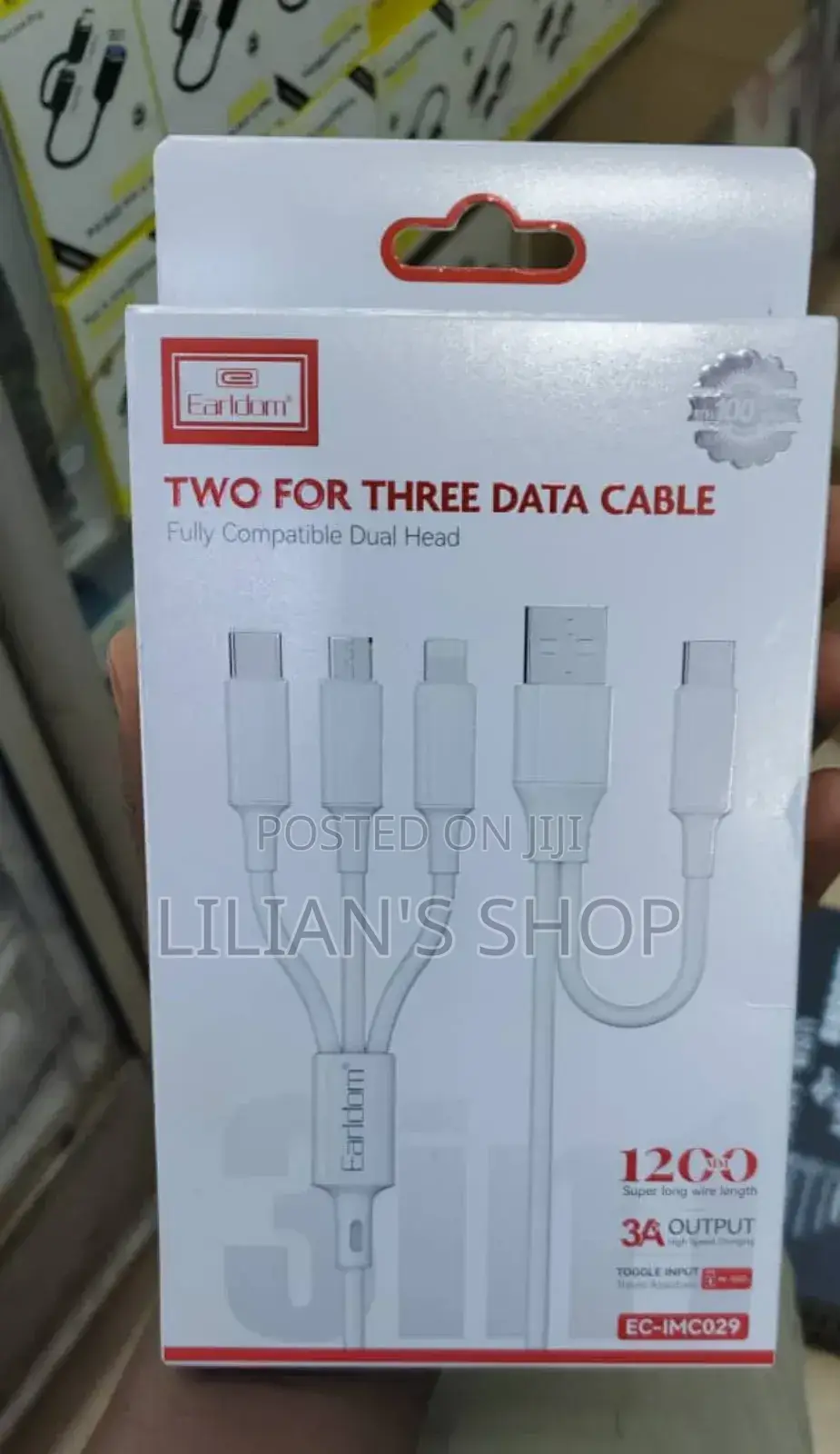 Earldom 2in3 Usb Data Cable