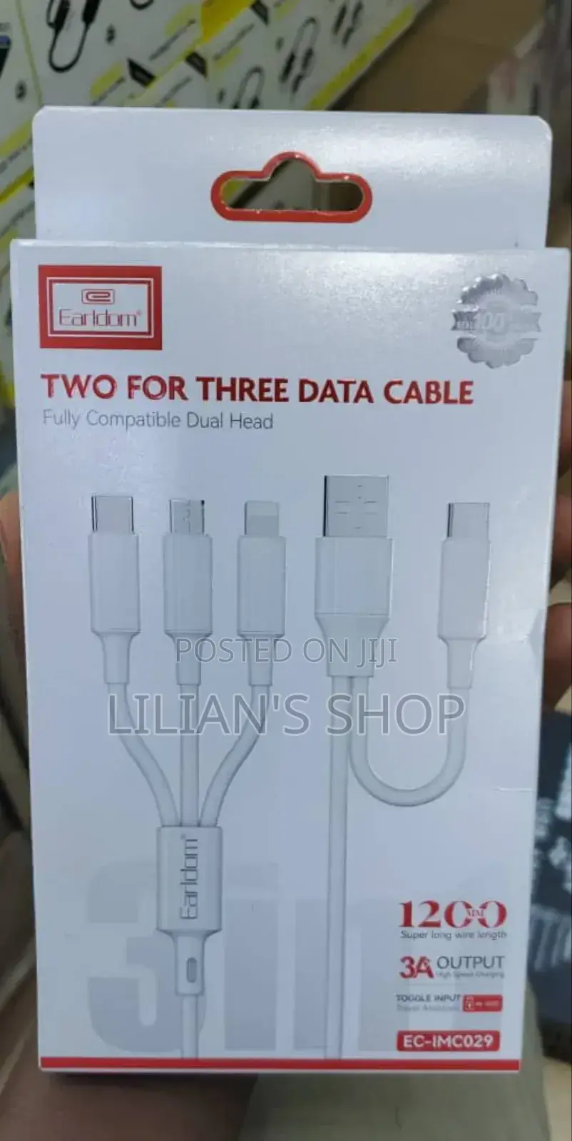 Earldom 2in3 Usb Data Cable