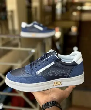 Men’S Classic Blue/White Diesel Smart Casual Low Shoes