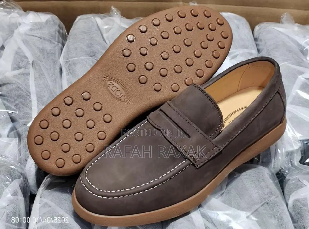 Original Men’S Brown Tod’S Wingtip Smart Casual Low Shoes
