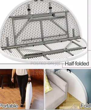 Round, Portable Picnic Table Camping Table