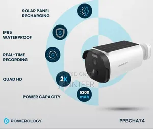 Powerology Built-in Solar Outdoor Camera