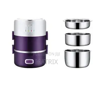 3 Layer 2 L Portable Food Electric Lunch Box Storage Flask