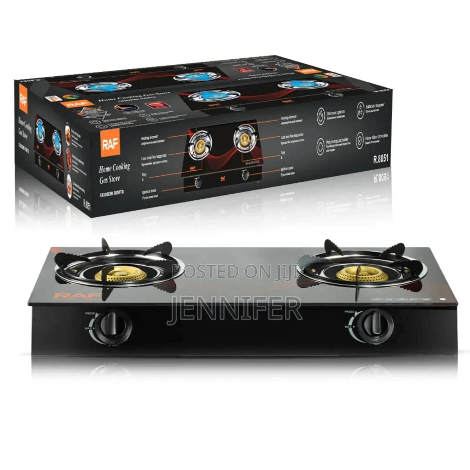 Raf 2-Gaa Burner Home Cooking Stove
