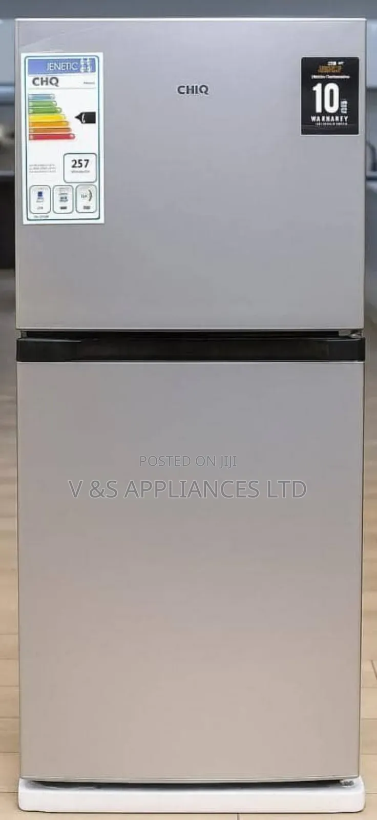 180l Chiq Fridge Double Door