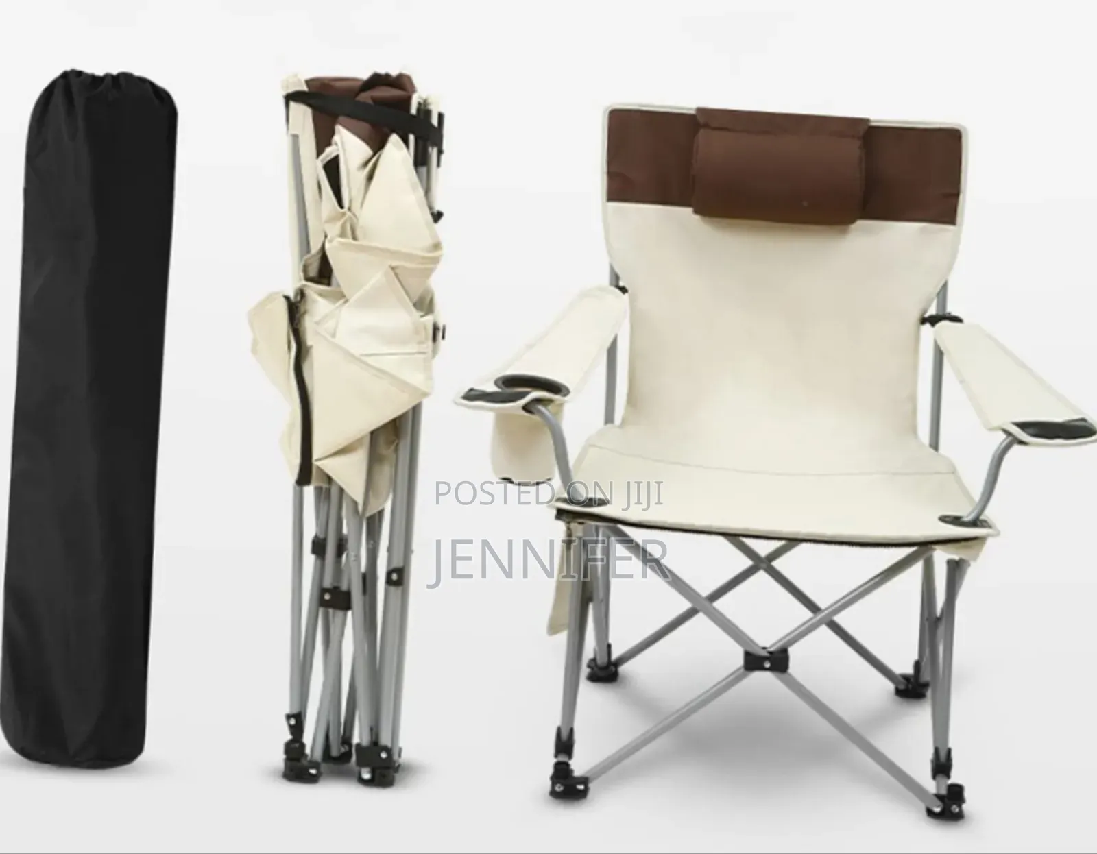 High Back Beach Chair With Cup Holder