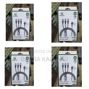 Green Lion 3 in 1 Fast Charging Braided Cable.