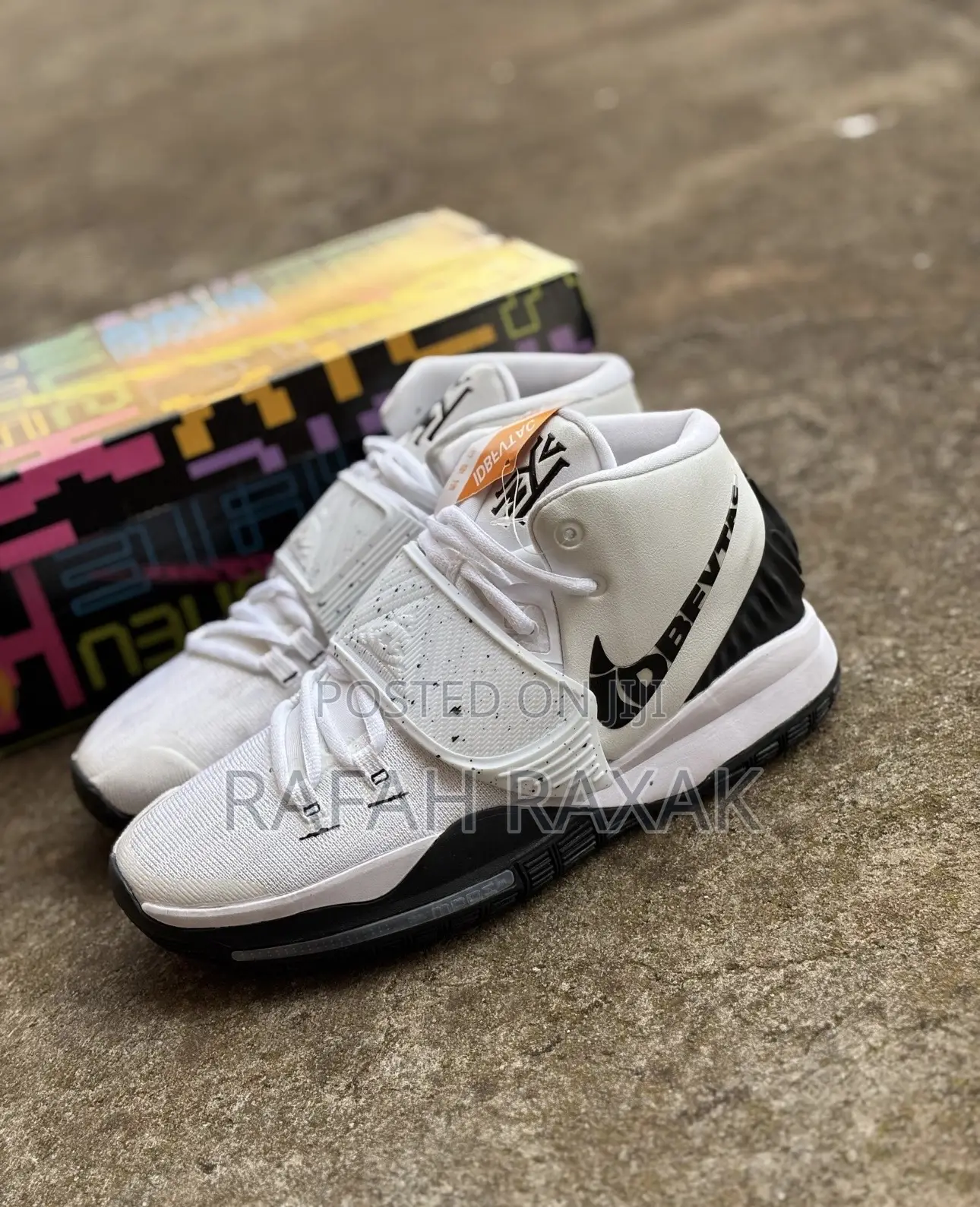 Original White/Black Nike Kyrie 6 Oreo Basketball Sneakers
