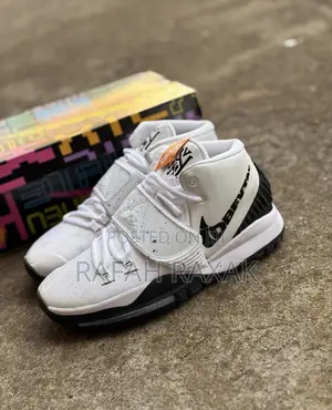 Original White/Black Nike Kyrie 6 Oreo Basketball Sneakers