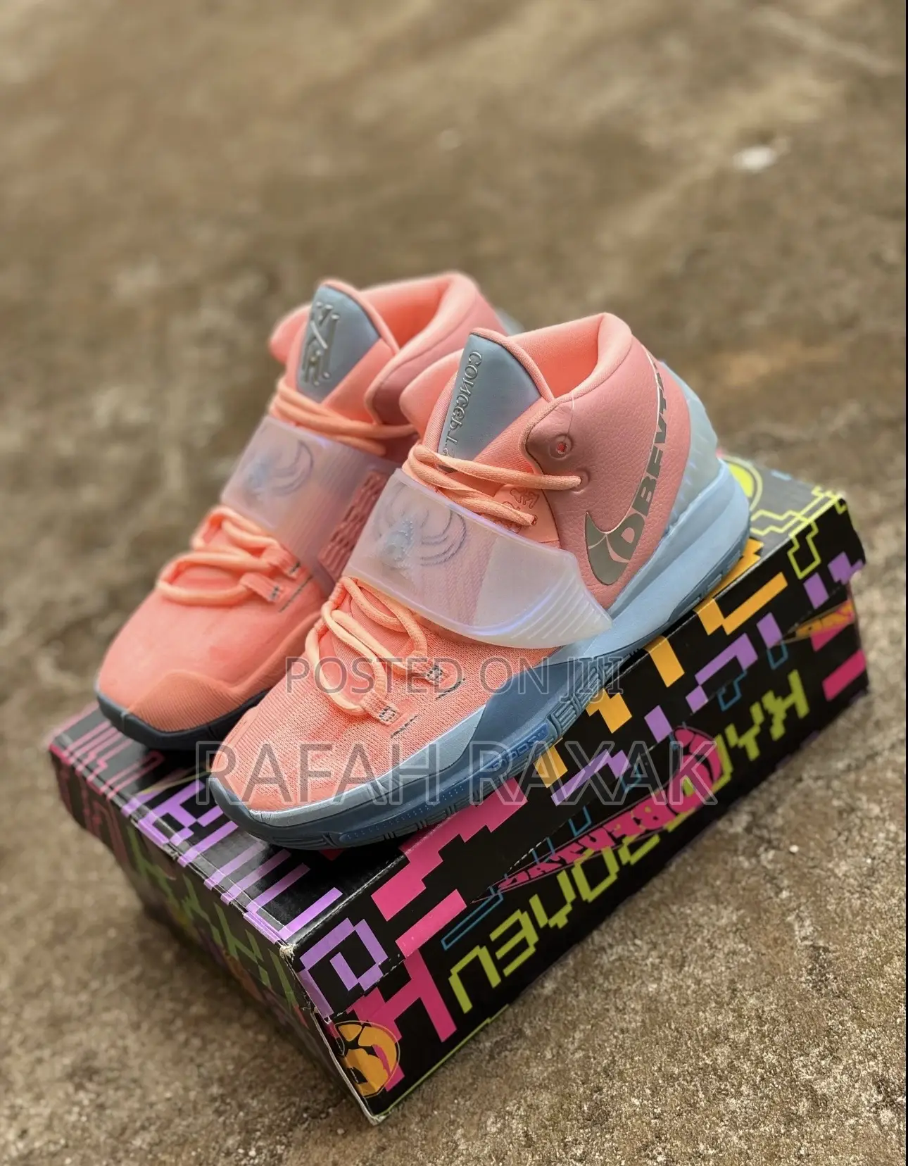 Original Nike Kyrie 6 Khepri X Concepts Basketball Sneakers