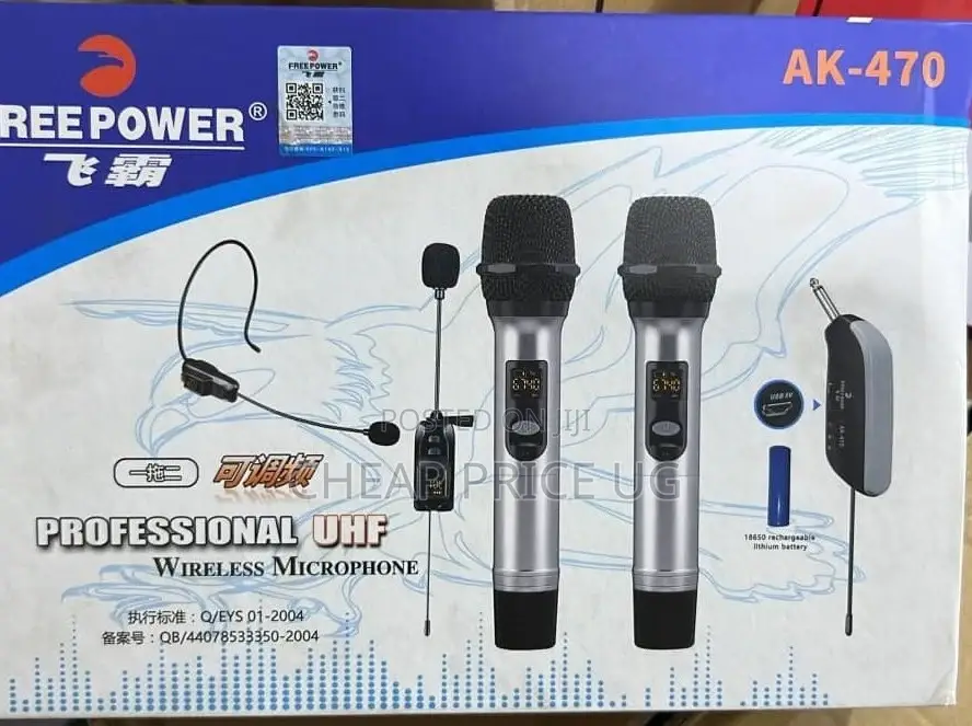 Free Power Wirless Microphone With Receiver