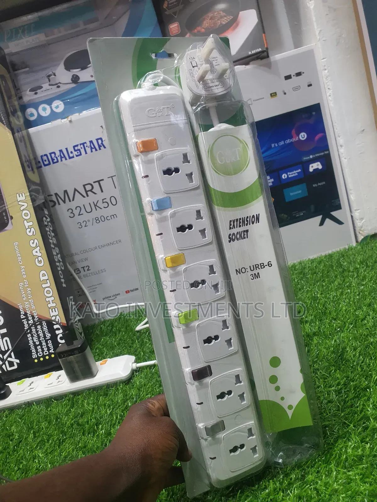 G&T 6 Ways Extension With Switch