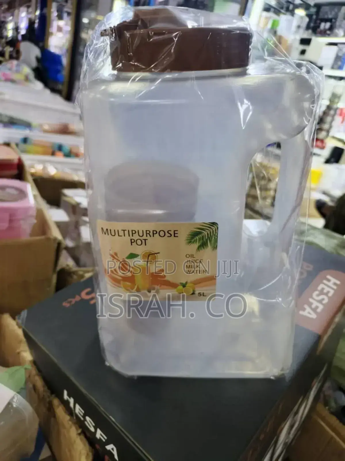 Plastic Water Fridge Bottle With 4 Glass
