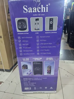 Saachi Rechagable Portable Party Speaker