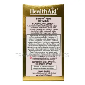 Uk Sexovit Forte Tablets 30s for Strength Vigour Vitality