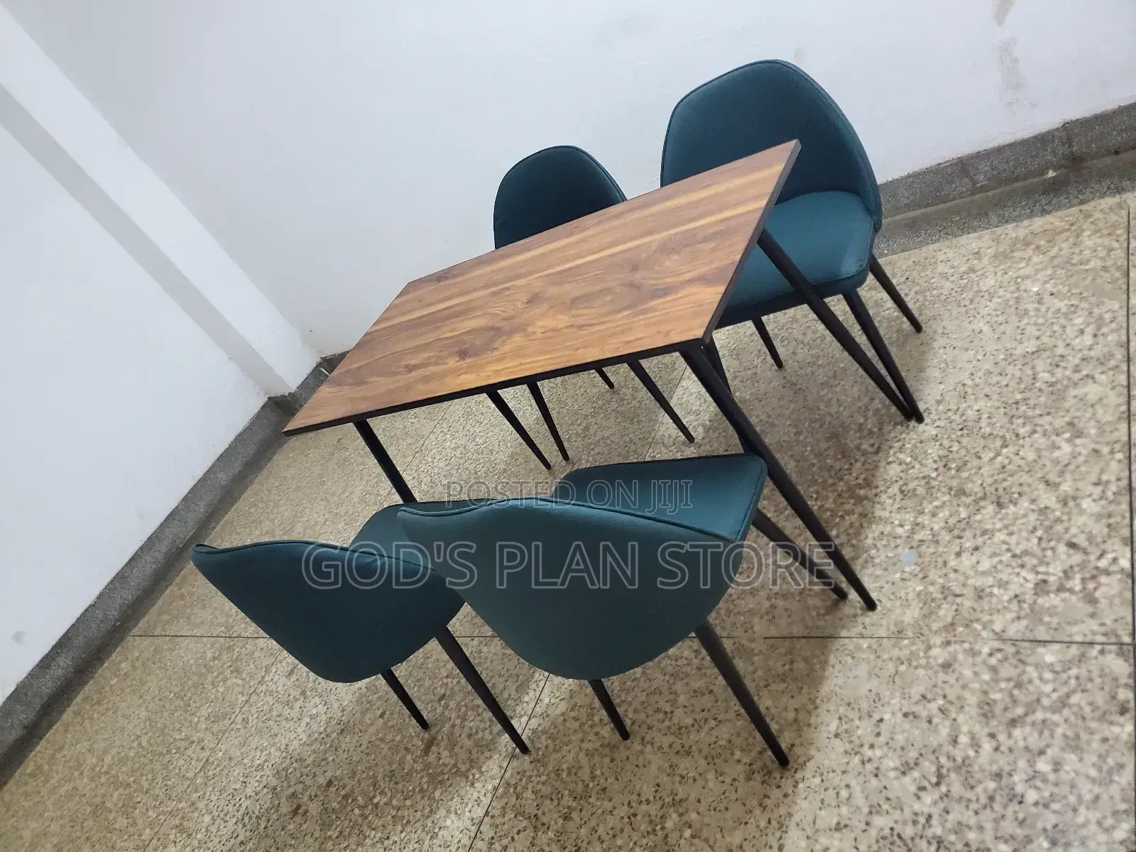 Rectangular Wooden Dining Table and Chairs
