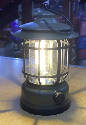 Army Green Recharging Camp Lamp - 8hours Battery