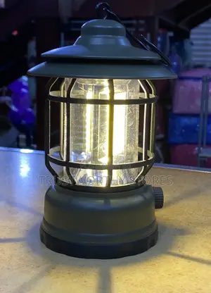 Army Green Recharging Camp Lamp - 8hours Battery