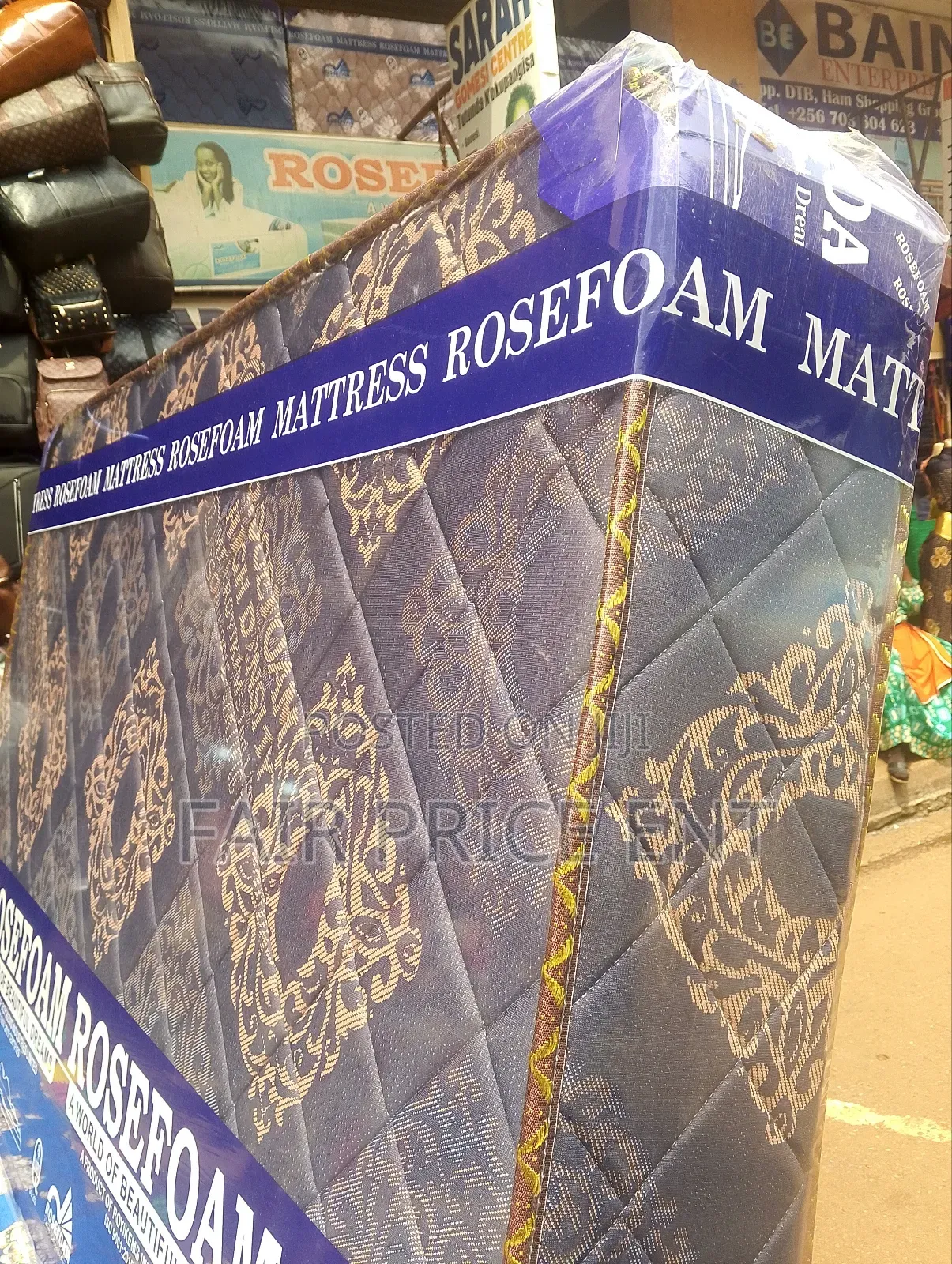 Premium High Density Mattresses.6*6* 10 Inches.( Brown)