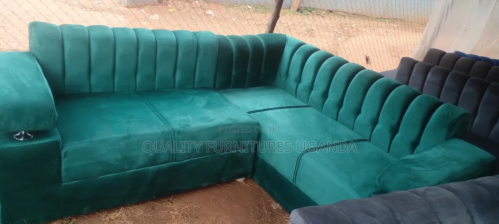 5 Sitter Green Sofa Set