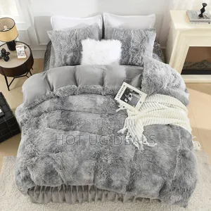 5x6 Shaggy Duvet Set With Bedsheet 2pillowcases 2 Cushions
