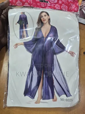 Women Extra Size Full Robe Mesh Chemise Babydol Cover Up