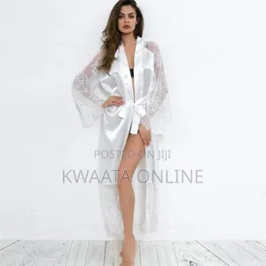 Women Extra Size Full Robe Mesh Chemise Babydol Cover Up