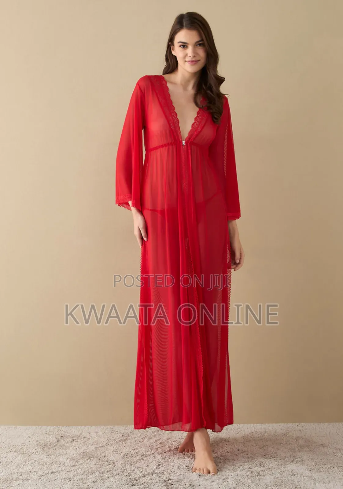 Women Extra Size Full Robe Mesh Chemise Babydol Cover Up
