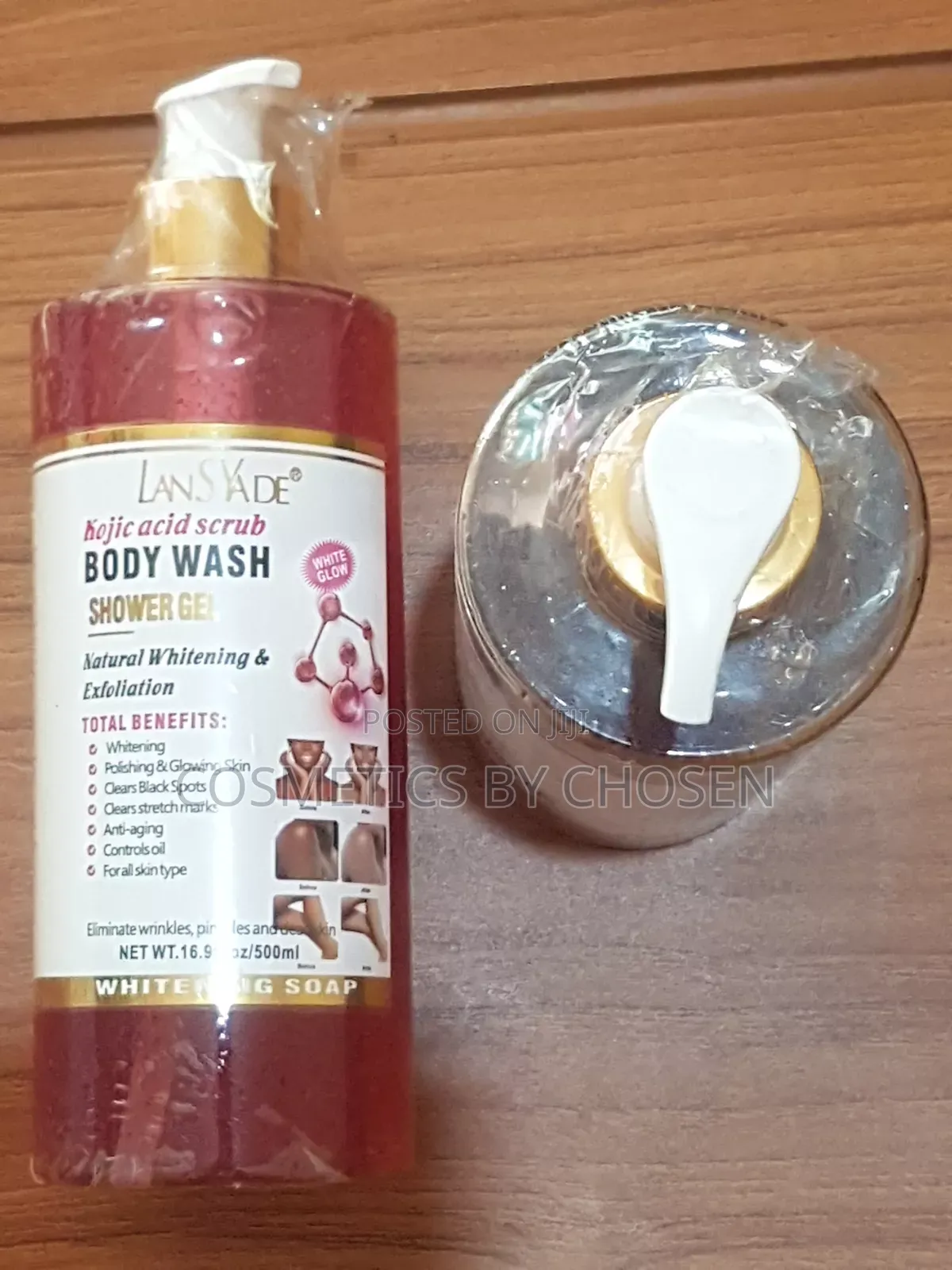 Body Wash (Shower Gel) Natural Whitening Exloliation