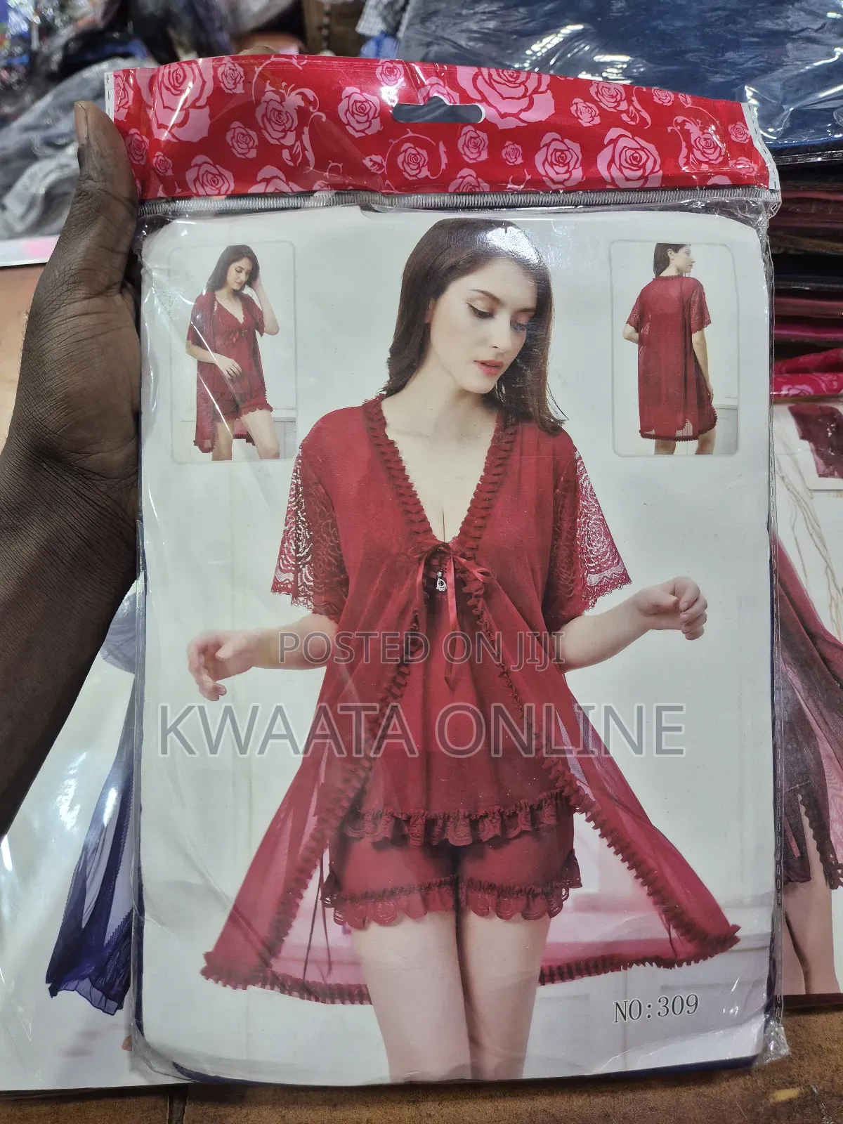 3pc Honeymoon Lingerie With Shorts(Gown+Nightie+Shorts)