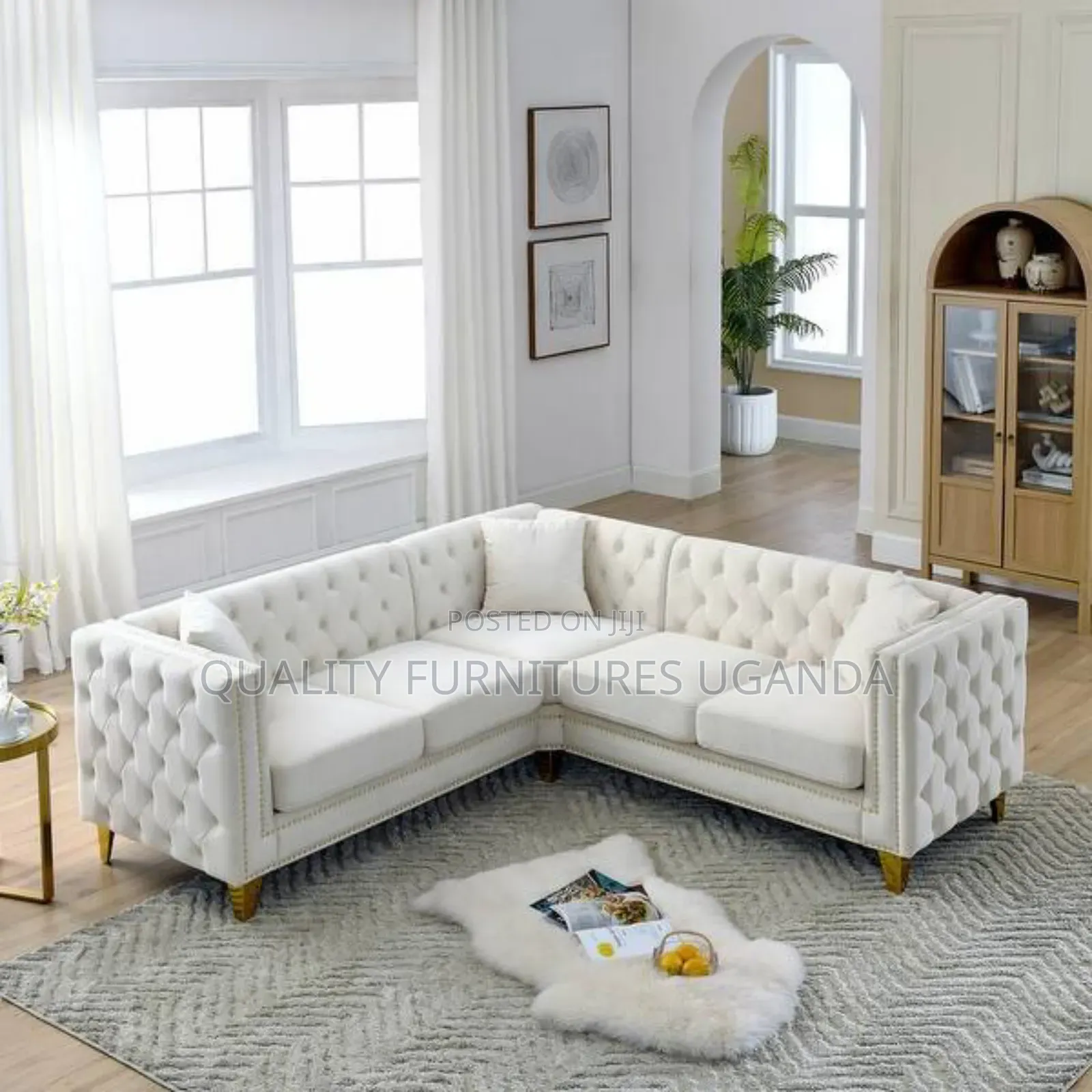 Valvet L Sofa Set