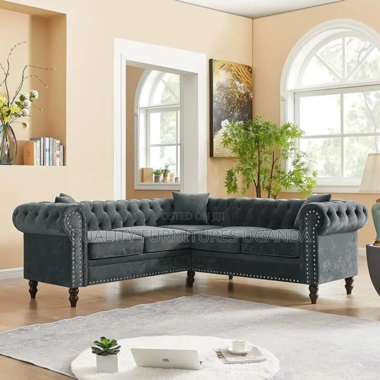Over Sized Corner Chesterfield Sofa Set