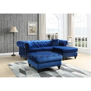 Navy Blue Chesterfield Sofa Bed