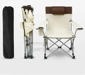 High Back Beach Chair With Cup Holder