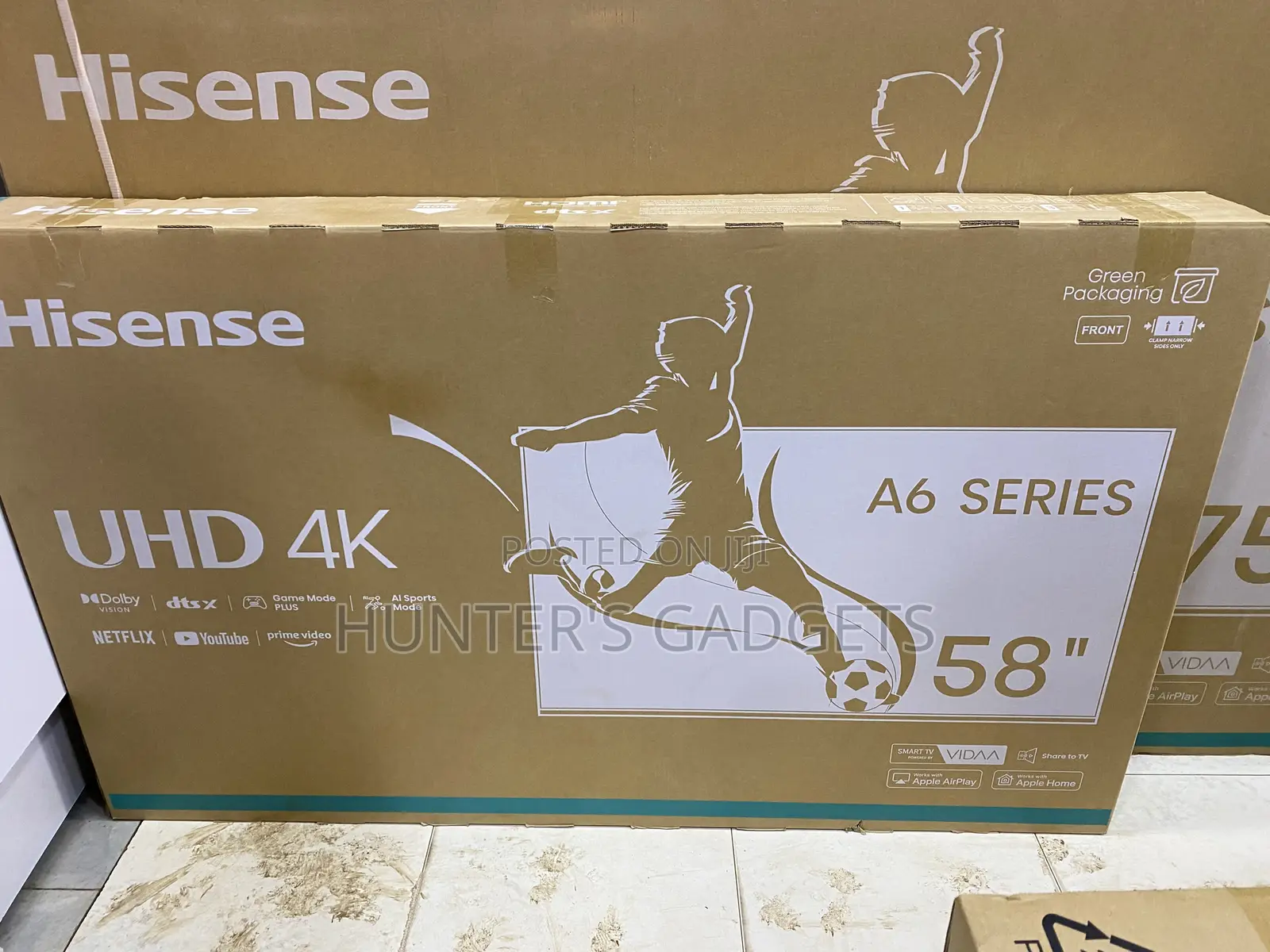 Hisense 58 Inch Smart Uhd Brand New Frameless Digital Tv
