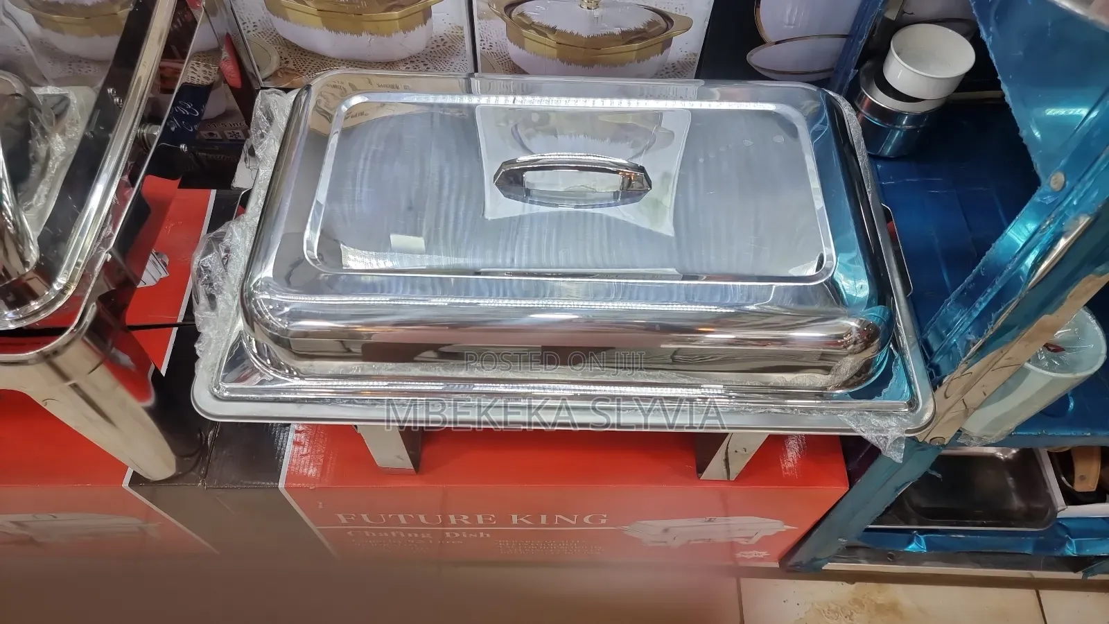Rectangular Chafing Dish 9.5 Litre Silver