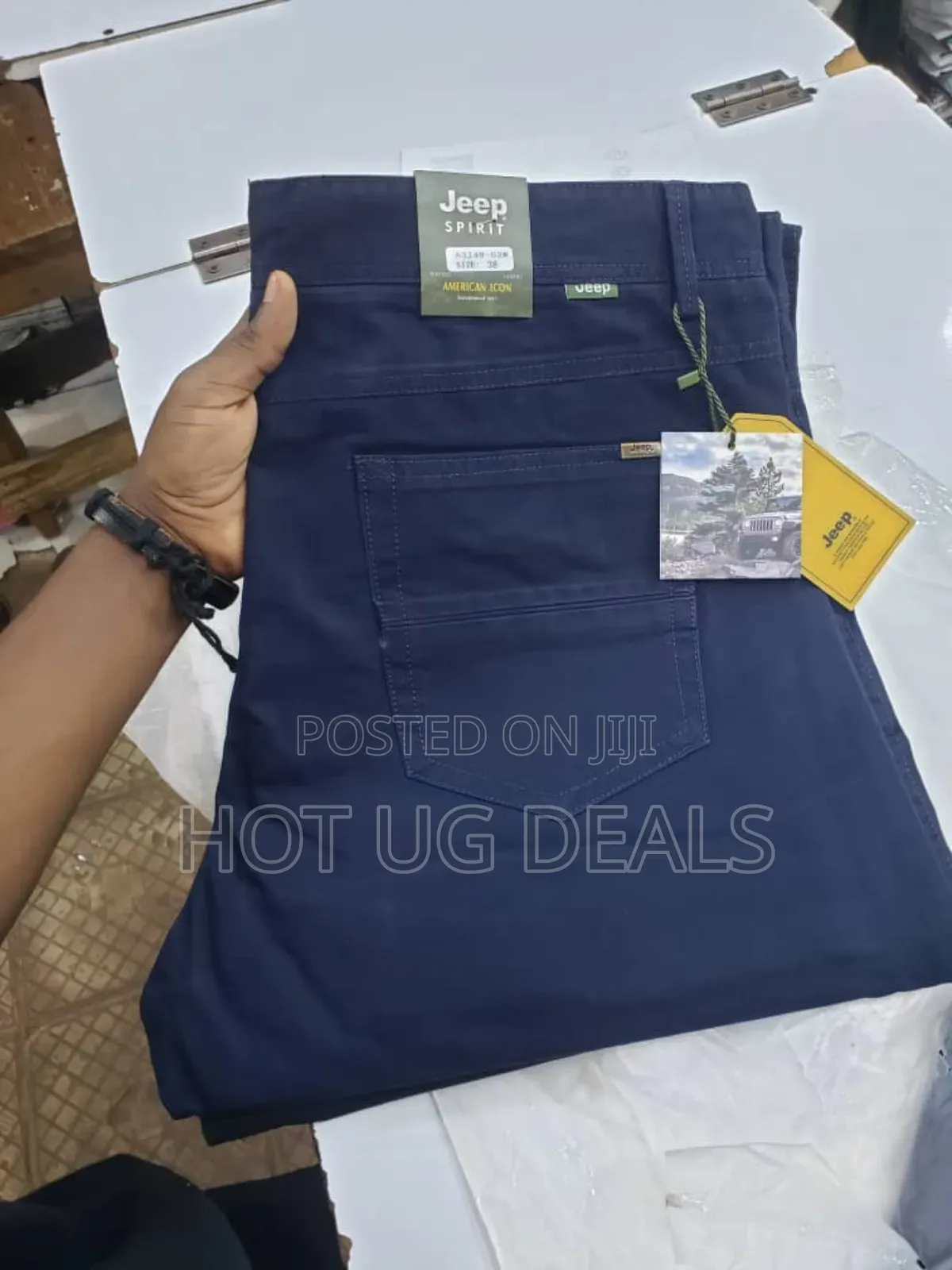 Men's Non-fading Formal Khaki Casual Trouser - Navy Blue