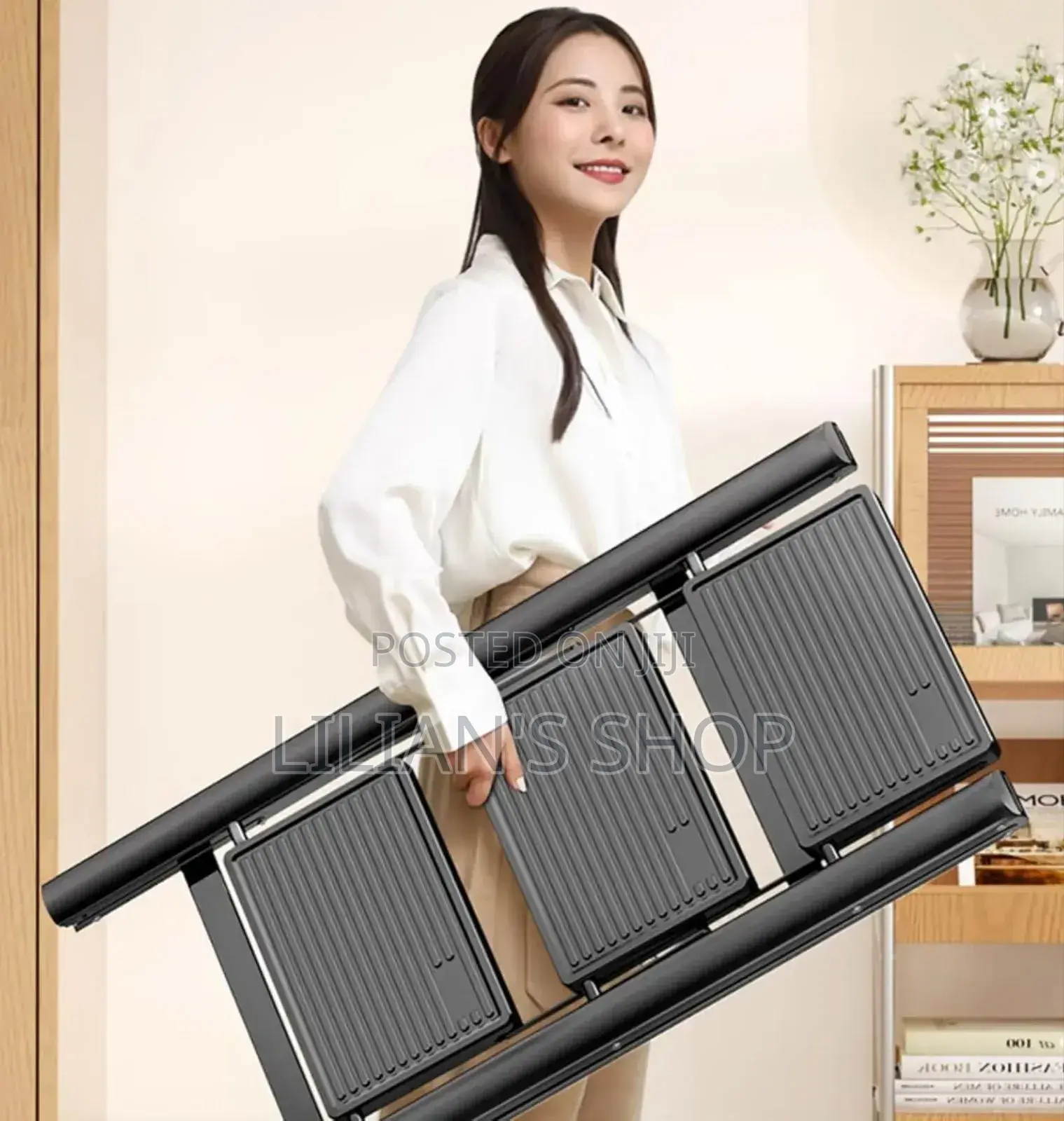 Portable Steel 3-Step Folding Ladder
