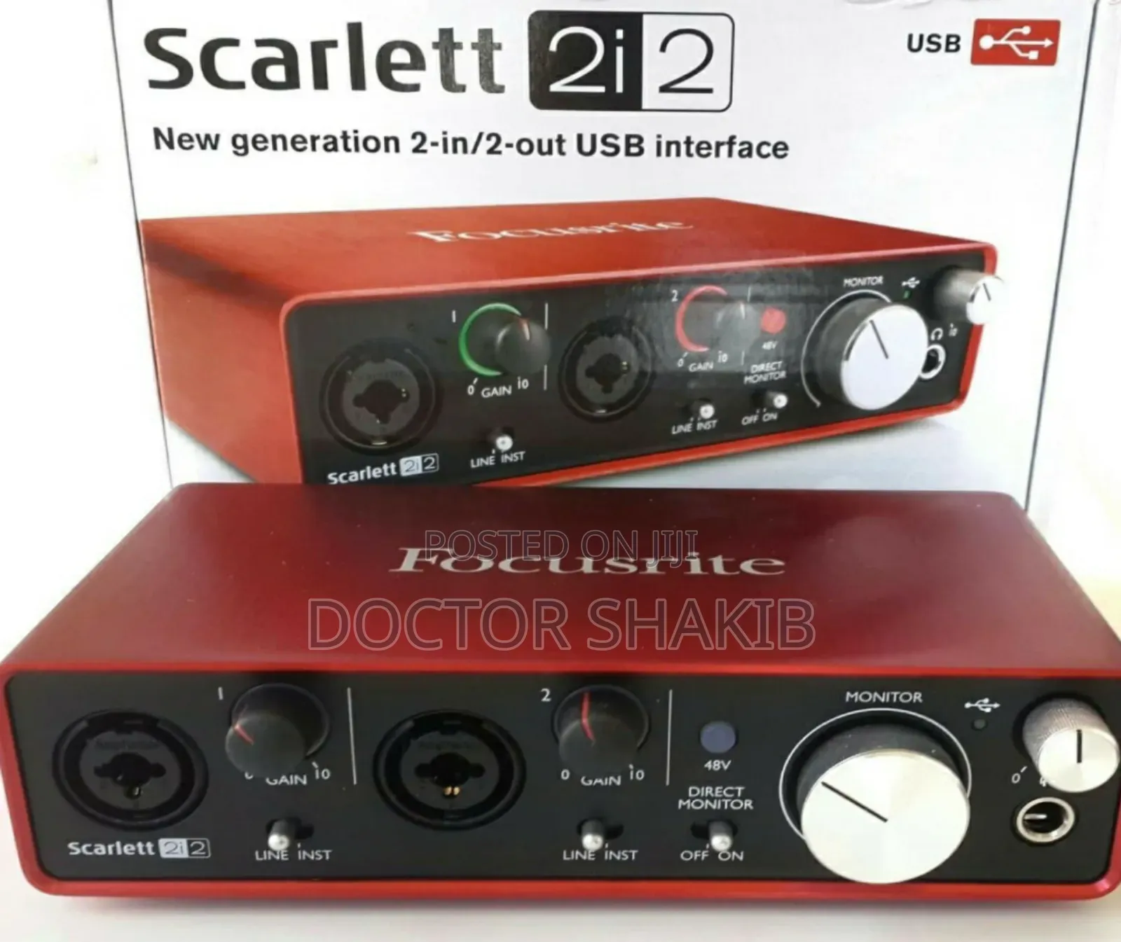 New Focusrite Scarlett 2i2 2rd Gen Usb Audio Interface