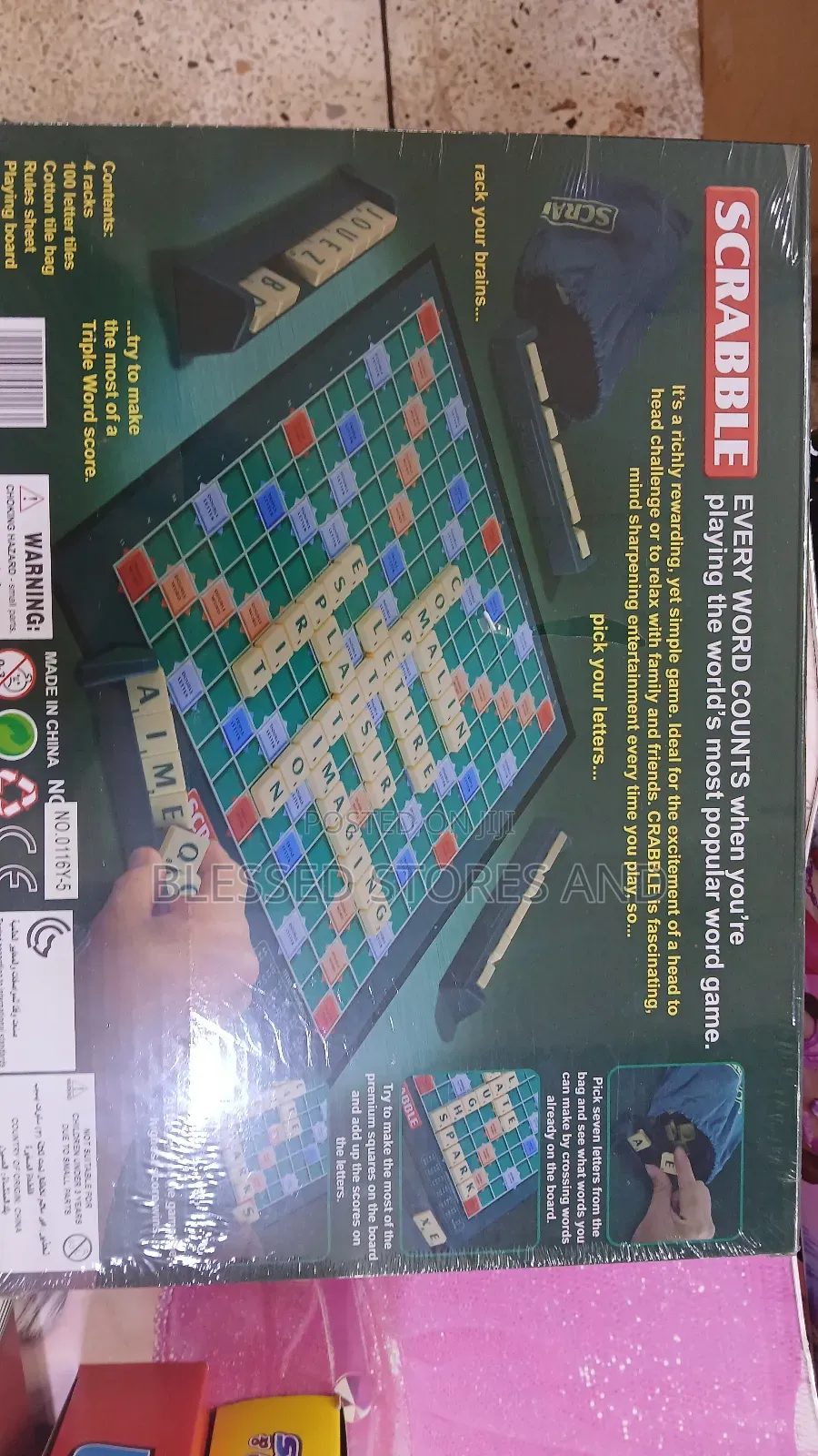 Original Scramble Game Board
