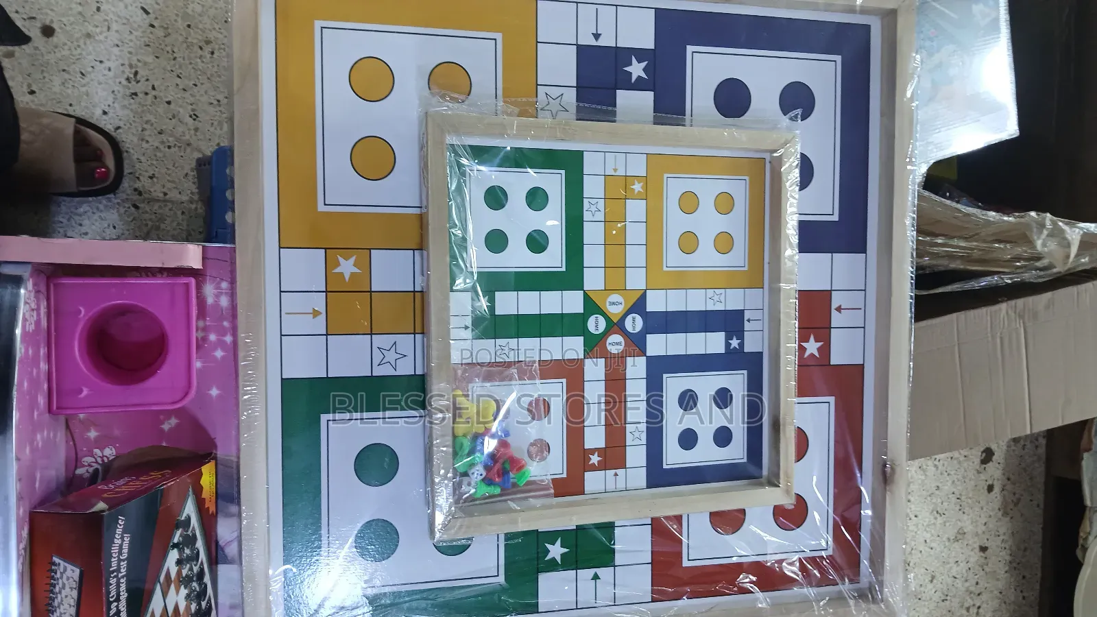 Ludo Wooden Game Board