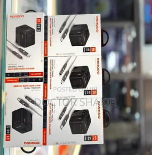 New Porodo 25w Universal Travel Multi Port Quick Charge R