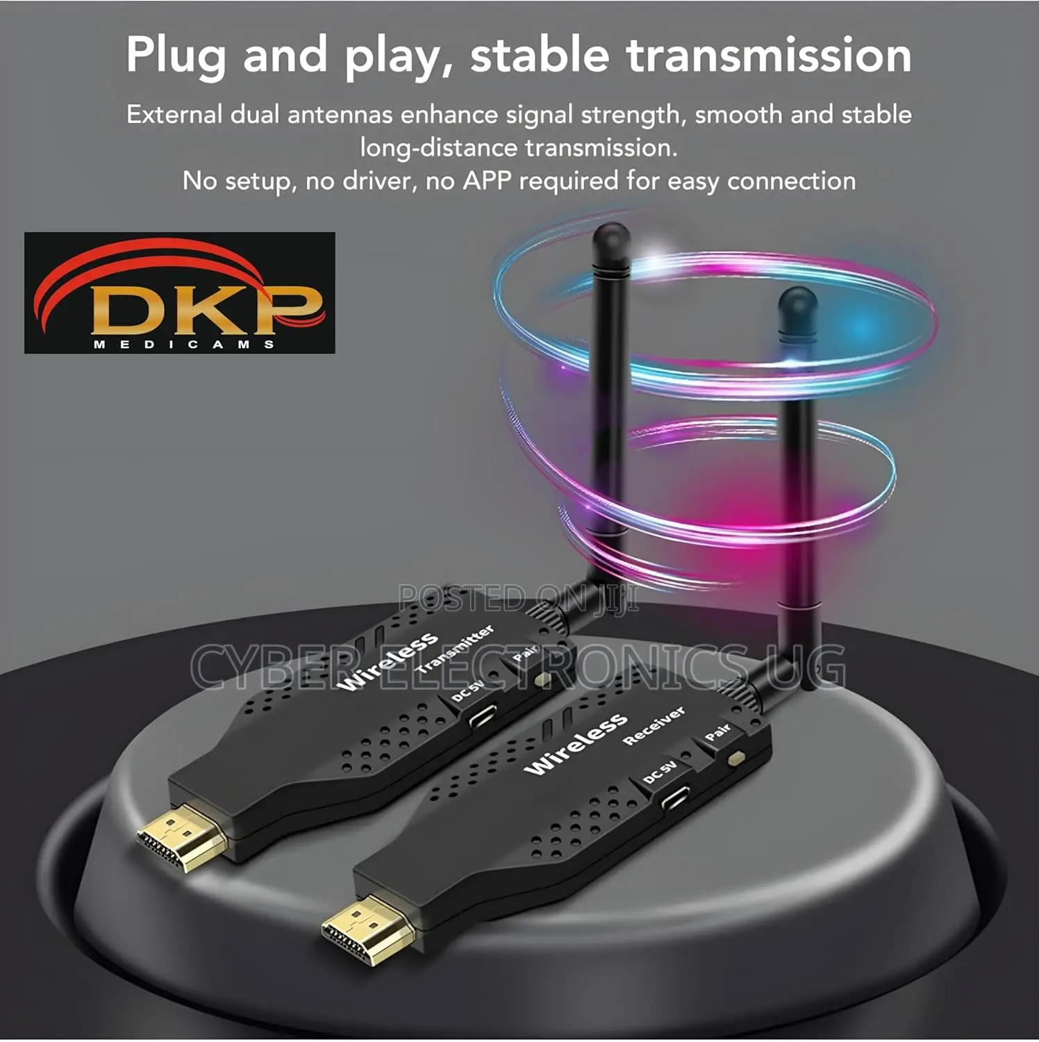 50m Wireless Hdmi Transmitter and Receiver Connection